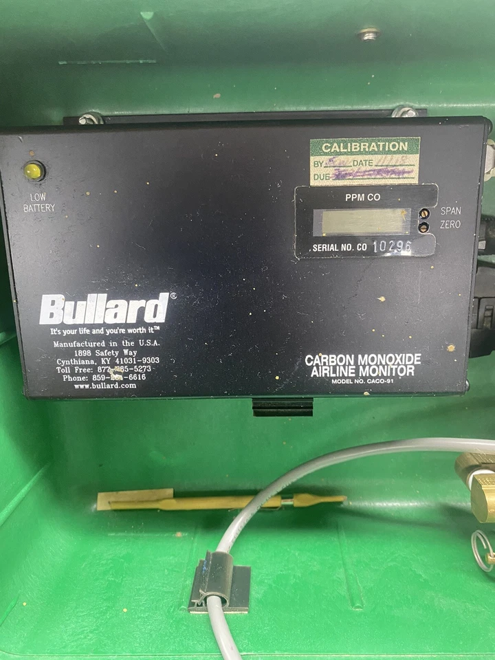 MONITOR DE AEROLÍNEA BULLARD CACO-91 MONÓXIDO DE CARBONO CA-C01 Foto 4 de 4