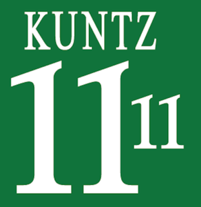 Germany Kuntz Nameset 1996 Shirt Soccer Number Letter Heat Print Football A | eBay