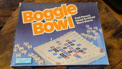 Boggle Vintage Boggle Bowl Word Game Parker Brothers 1987 Complete