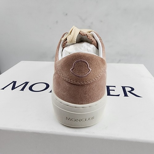 Moncler Monaco 2 Low Top Sneakers Womens 35.5/5.5US Light Pink Round Toe Lace Up - Picture 12 of 19