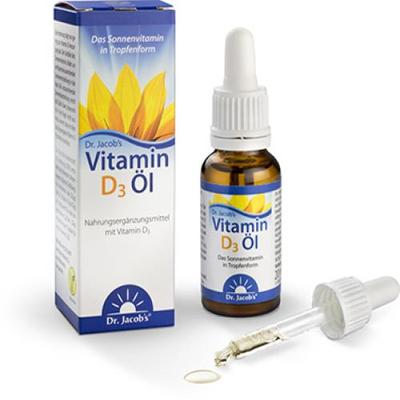 VITAMIN D3 Öl Dr.Jacob's Tropfen 20 ml PZN 10038446