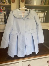 catherine malandrinon size 6 girls coat light blue