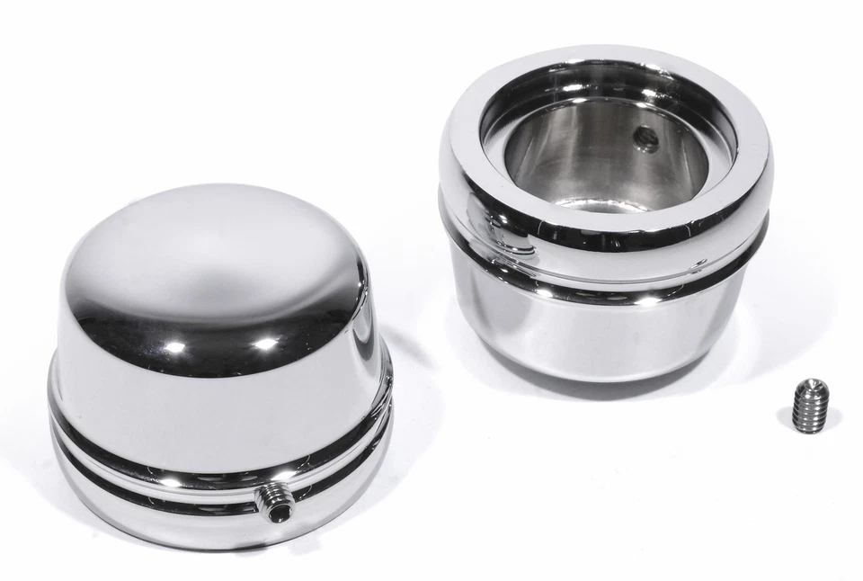 Jeu De Couvre Caches Vis d’Axe Chrom Pour Harley Road King Electra Glide Dyna - Photo 1/1