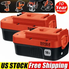 2 Pack 18V for Black and Decker HPB18 18 Volt 4.5Ah Battery HPB18-OPE 244760-00A