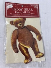 Merrimack 1979 TEDDY BEAR PAPER DOLL Set NOS