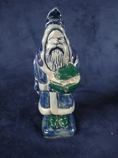 Rowe Pottery Works Large Salt Glazed Noahs Ark RPW 7-3/4”H Green Blue