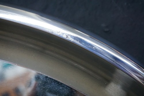 VINTAGE-BELLISSIMA SPECCHIERA 70' ROTONDA IN METALLO CROMATO- RETROILLUMINATA - Picture 5 of 6