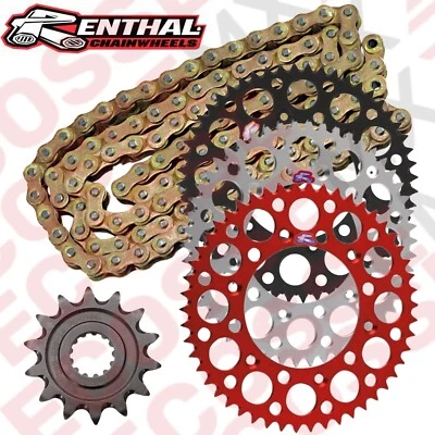 HONDA CRF250R RENTHAL CHAIN & SPROCKET KIT R1 HEAVY DUTY CHAIN ALLOY SPROCKET