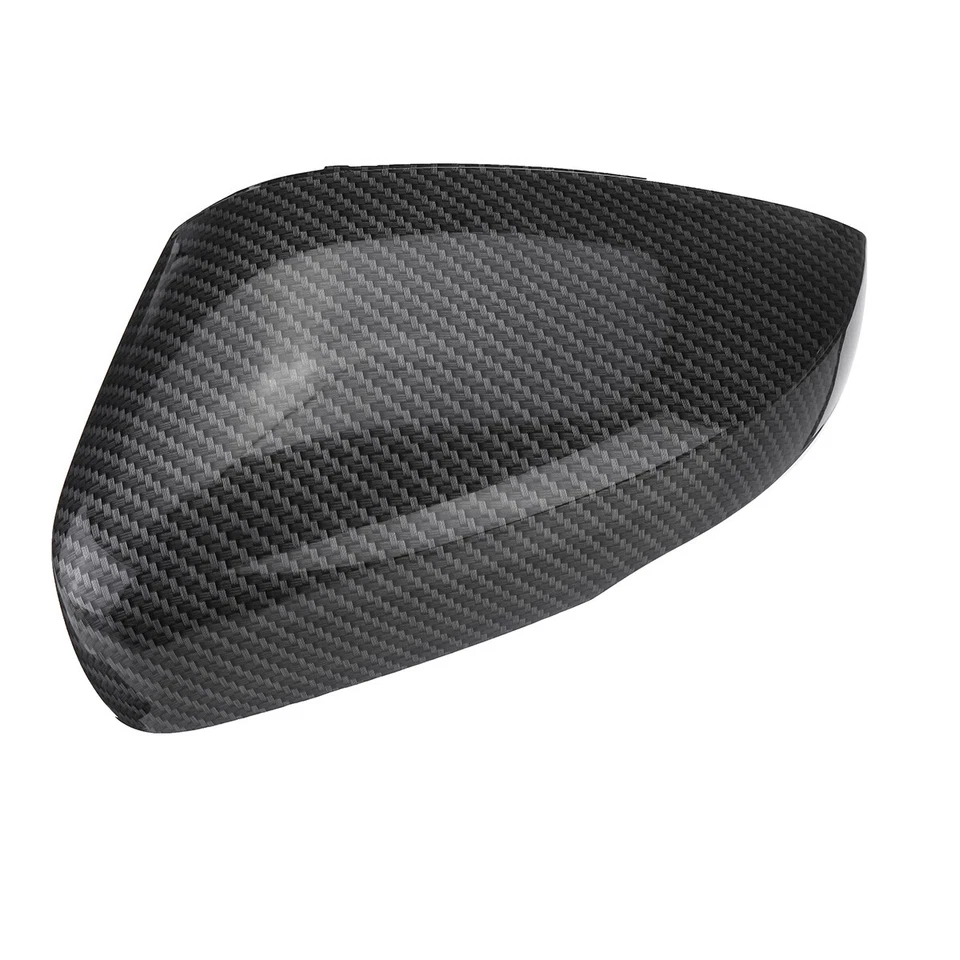 2 tapas de espejo tapa de carcasa de espejo óptica de carbono para VW Polo 6R 6C 2010-2017 - Imagen 4 de 4