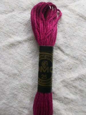 DMC 25 Mouliné Spécial Stickgarn 915 Plum Pflaume Pink Frankreich Baumwolle 8m