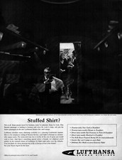 1961 Lufthansa German Airlines Print Ad First...