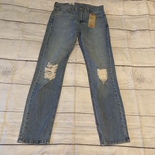 Levis 510 Mens Size 30x32 Skinny Jeans Distressed Denim Stretch