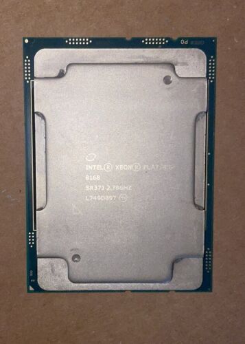 Intel Xeon Platinum 8168 24-Core 2.70GHz SR37J CPU Server Processor FCLGA3647