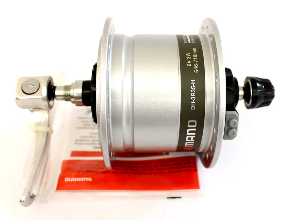 Shimano DH-3R35-H Dynamo Front Hub 6V x 3W x 36H Silver W/ QR - Image 2 of 4