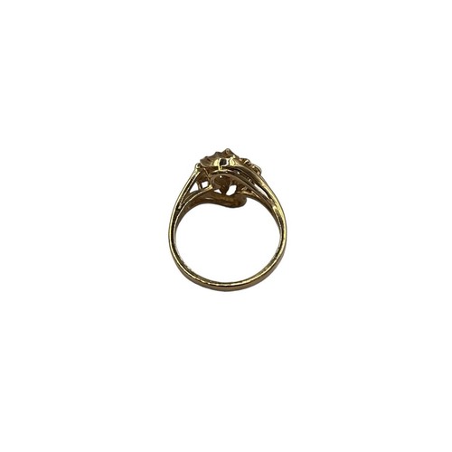 9ct 9k Yellow Gold Created Red Ruby And Diamond Ladies Ring Size L. Brand New - Picture 7 of 11