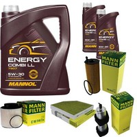 Mann Inspektionspaket 7L Mannol Energy Combi Ll 5W-30 FüR Audi A4 Allroad 3.0