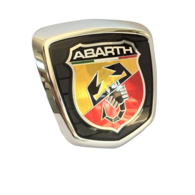 500 ABARTH 595 LOGO STEMMA POSTERIORE BAULE ANTRACITE NUOVO ORIGINALE - Foto 2