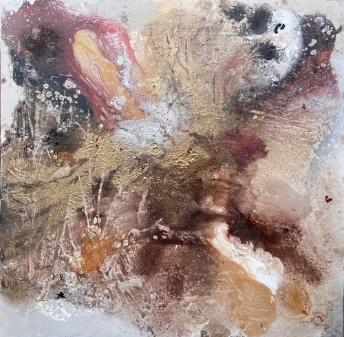 Modern Contemporary ABSTRACT Acrylic Textured Painting On 90 x 90cm Large Canvas - Picture 3 of 22