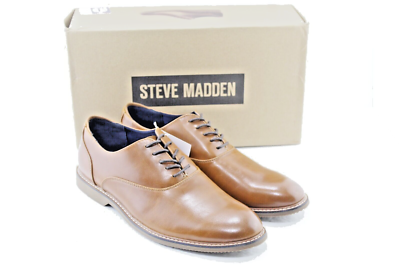 Steve Madden lace up oxford mens dress shoes size 10 M Tan  display picture 3