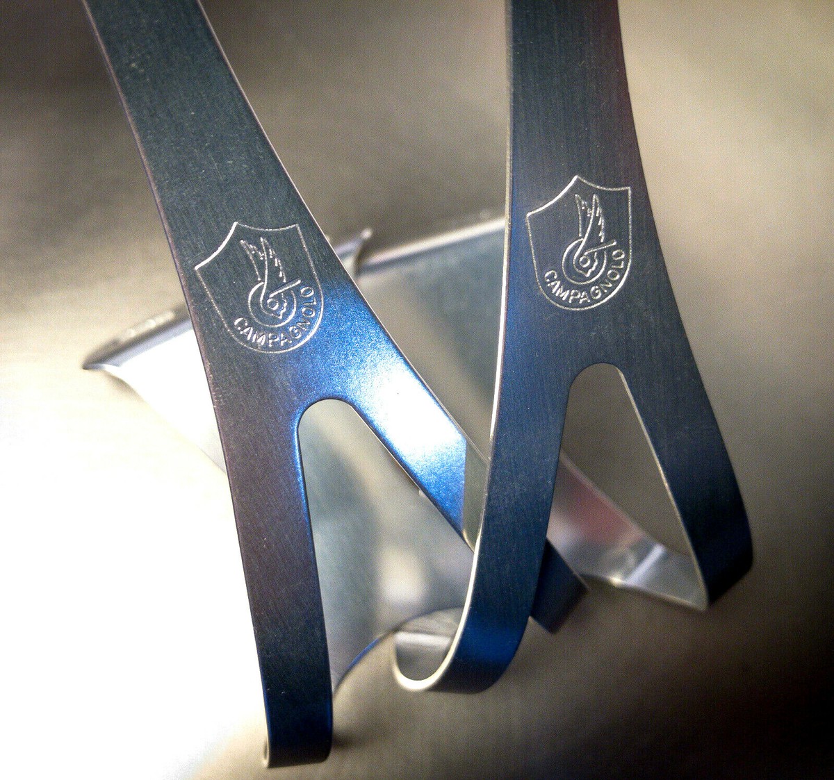 Pédales Et Cale-pieds Campagnolo Record Superleggeri - Taille L - NOS - Aluminium