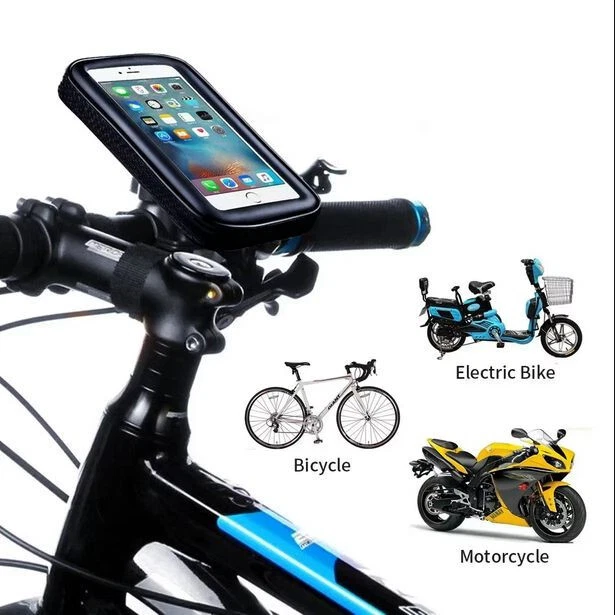 Fahrrad Halterung 360° Motorrad Halter Smartphone Handy Tasche Halter Universal - Bild 3 von 4
