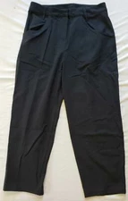 Balera Women's Mid-Rise Stretch Dance Suit Slacks Pants NA8 Black Large 
