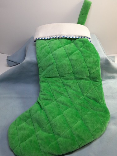 Disney Store Mickey Mouse Plush Green Christmas Stocking with 3D Ears - Picture 4 of 5