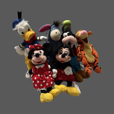 Vintage Disney Mini Bean Bag Plush Lot - Fab Five  Winnie the Pooh Characters