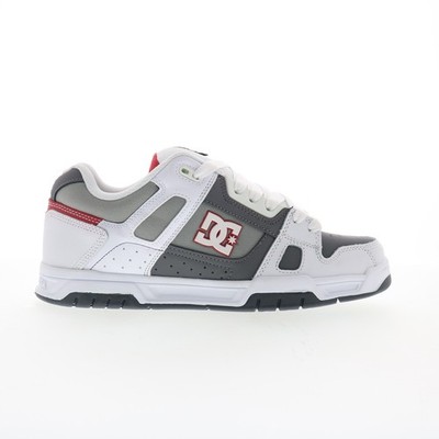 DC Stag 320188-XWSS Mens White Leather Skate Inspired Sneakers Shoes