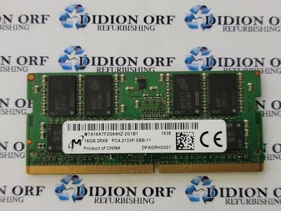 MICRON 16 GB DDR4 SODIMM RAM PC4-2133P 2Rx8 MTA16ATF2G64HZ-2G1B1, SKU 25196