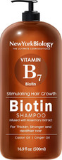 New York Biology Biotin Shampoo for Growth and Thinning Hair - Thickening Formul