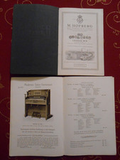 2x Antiker Katalog - Hofberg Hof Harmonium Fabrik Leipzig um 1900 - Nostalgie