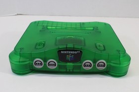 Nintendo 64 Clear Jungle Green Console Controller AC AV N64 NTSC REGION FREE