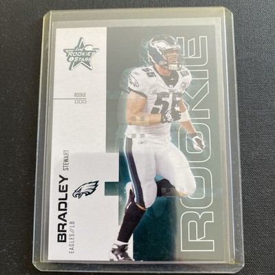 2007 Leaf Rookies & Stars Rookie /999 Stewart Bradley #180 Rookie RC Eagles