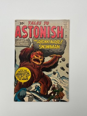 Tales to Astonish #24 Marvel 1961 Pre-Hero Monster Abominable Snowman 10¢