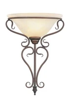 Livex Lighting 6182-58 Coronado 1 Light Wall Sconce, Imperial Bronze