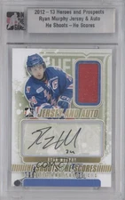 2012 ITG Heroes and Prospects He Shoots Scores Jersey 13/20 Ryan Murphy Auto 9jh