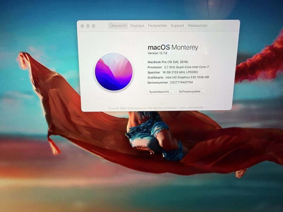 Apple MacBook Pro 15" 2016 · i7 · 16GB · 500GB, Foto 2 von 5