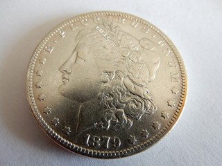 USA 1 DOLLAR 1879 MORGAN TYP SILBER 26 44 GRAMM
