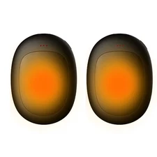 Rechargeable Hand Warmer Double-Sided Heat, USB Power Winter Travel & Outdoors