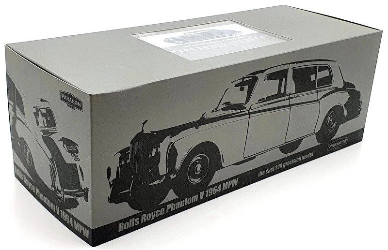 PARAGON 98217-1964 ROLLS ROYCE PHANTOM V BREWSTER GREEN 1/18 DIECAST MODEL CAR - Image 2 of 2