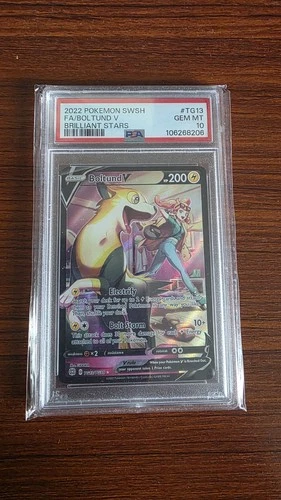 Boltund V TG13/TG30 Swsh09: Brilliant Stars Trainer Gallery PSA 10