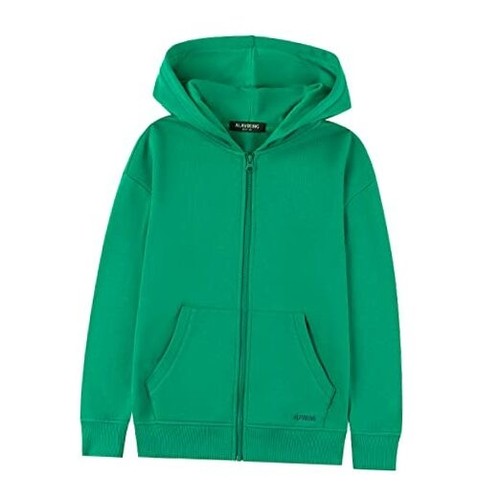 Kids Soft Brushed Fleece Zip Up Hoodie Casual Athletic Hooded Sweatshirts for