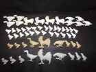 Lot 0f 58 Vintage Plastic Farm Animals, Prob Marx, Free Shipping