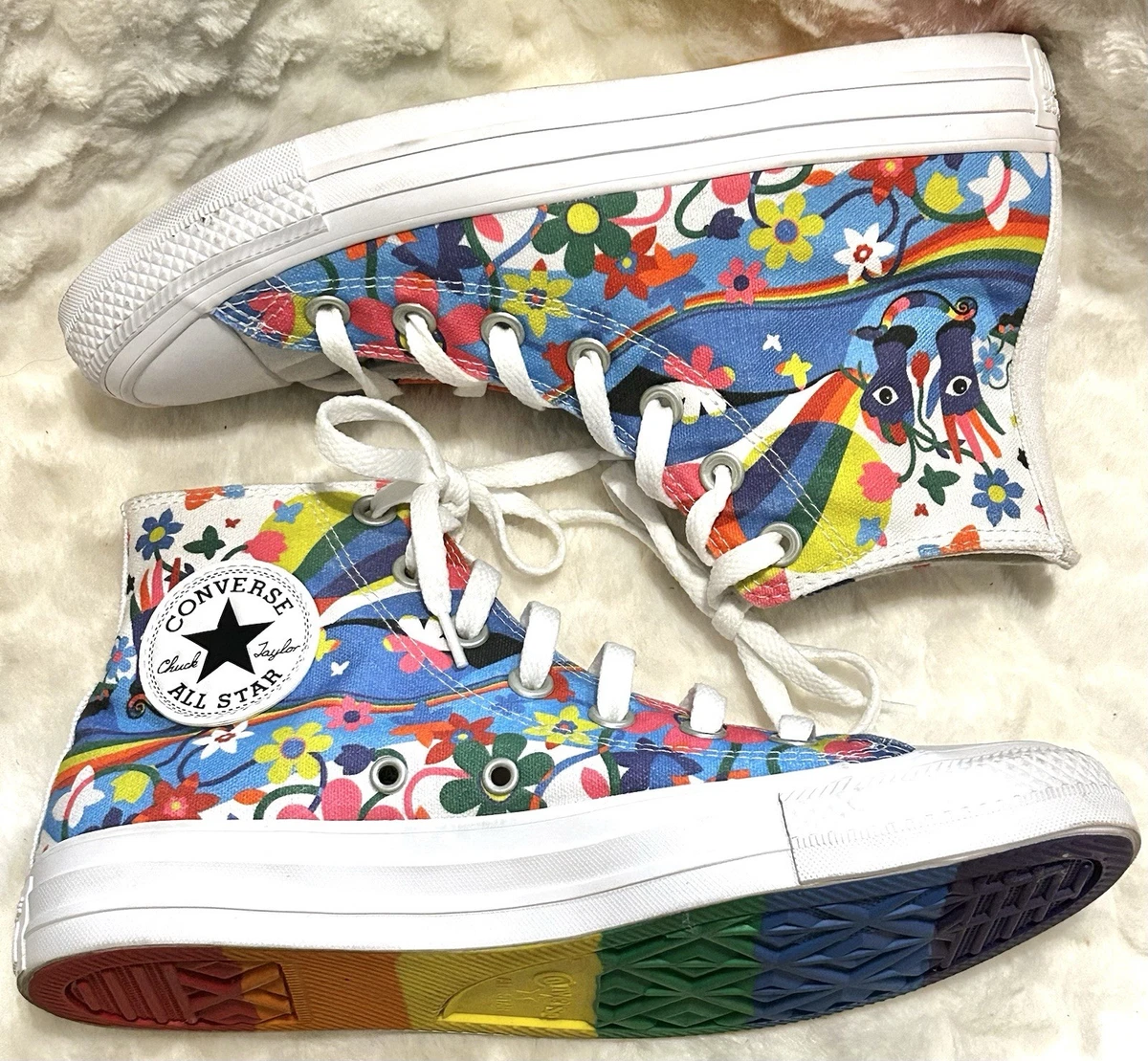 Converse Chuck Taylor All Star 70 Hi Pride 2021, Limited Edition Rainbow Converse All Stars Pride Chuck Taylor Men 8 Women 10 Rainbow  main image 3