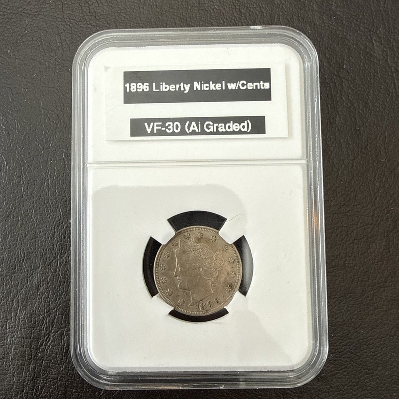 1896 Liberty  "V" Nickel w/Cents