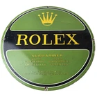 Vintage Rolex Luxury Watches Porcelain Sign - Submariner Store Gas Pump Sign