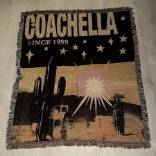 New Coachella Orange Desert 1999 Blanket SOLD OUT