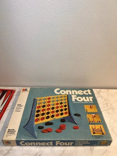 Vintage Connect Four Board Game 1974 Milton Bradley 4430 - Made in USA