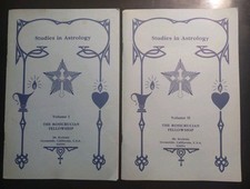 (2 Booklets) Studies in Astrology.  The Rosicrucian Fellowship.  Volumes 1 & 2. 